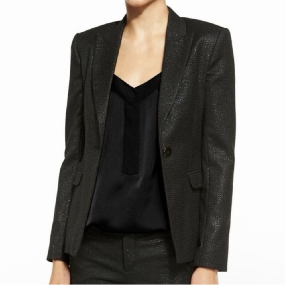ATM Black Metallic Blazer Like New